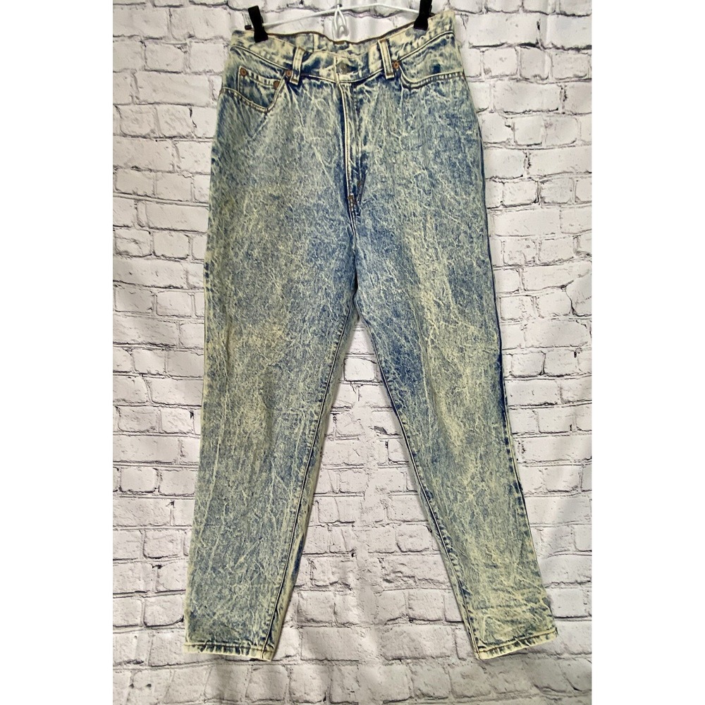 Vintage Kids Youth Boys Girls Levi's 505 Acid Washed Jeans Size‎ 16 31"X 28"